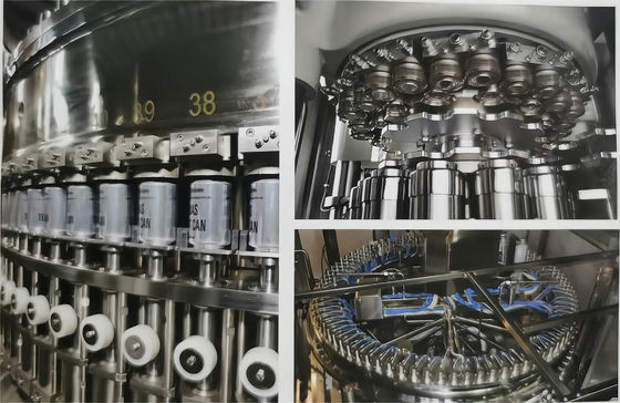Full Automatic Can Filling And Seaming Machine Set for Carbonated Soft Drinks, 200-300 cans/min