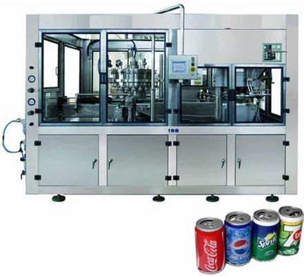 Full Automatic Can Filling And Seaming Machine Set for Carbonated Soft Drinks, 200-300 cans/min