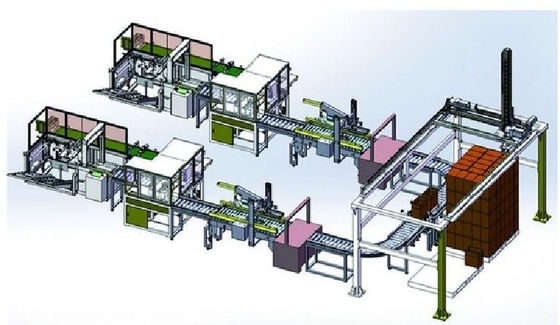 Automatic Canned Food Production and Packaging Line, 20 Boxes/Min