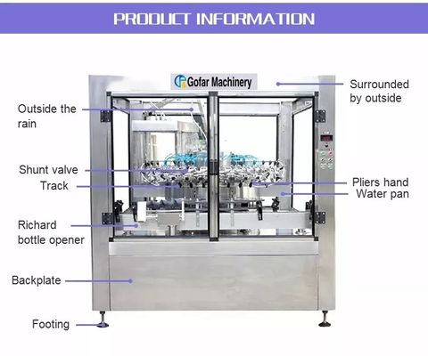 Automatic Rotary Bottle Washing Machine, 2000bph-10000bph, 18-36 cleaning heads