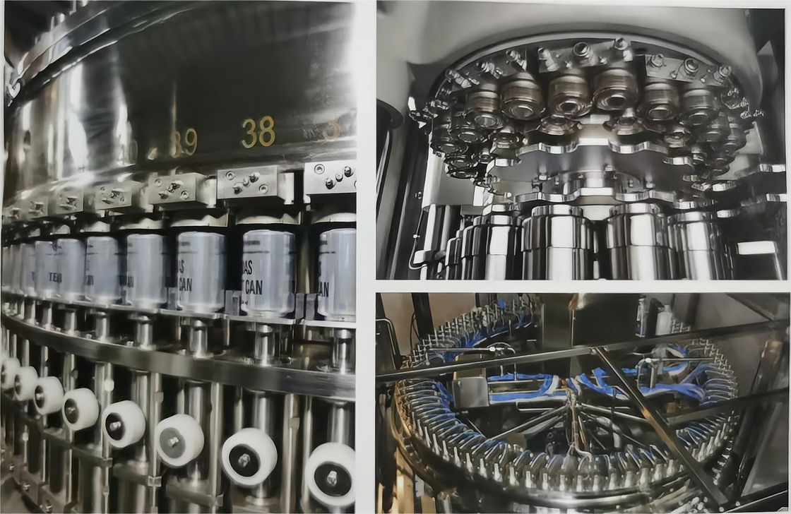 Full Automatic Can Filling And Seaming Machine Set for Carbonated Soft Drinks, 200-300 cans/min
