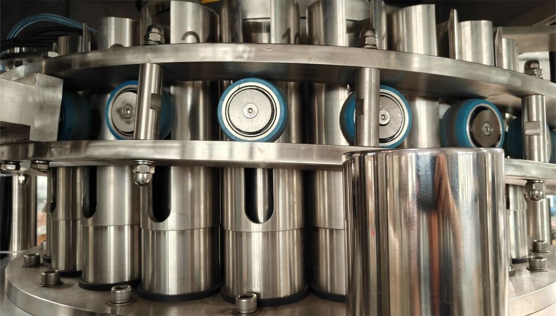 High Speed Efficient Drink Can Filling Machine, 24 Filling Heads, Made Of Stainless Steel